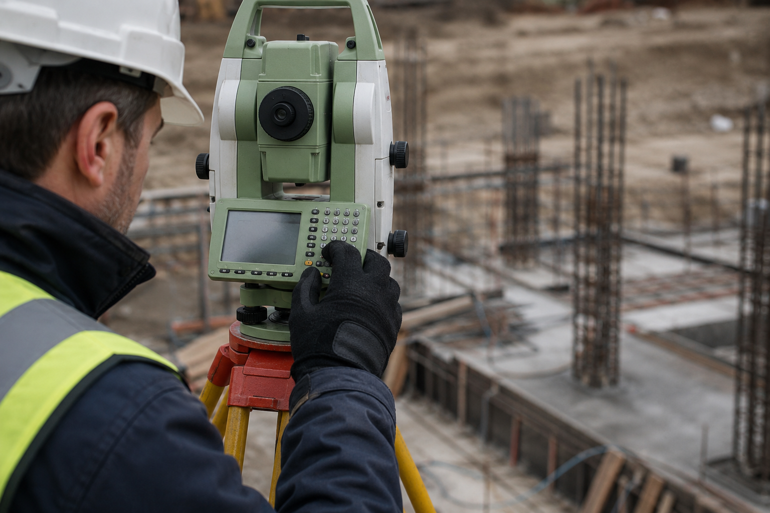 Total station ile hassas ölçüm