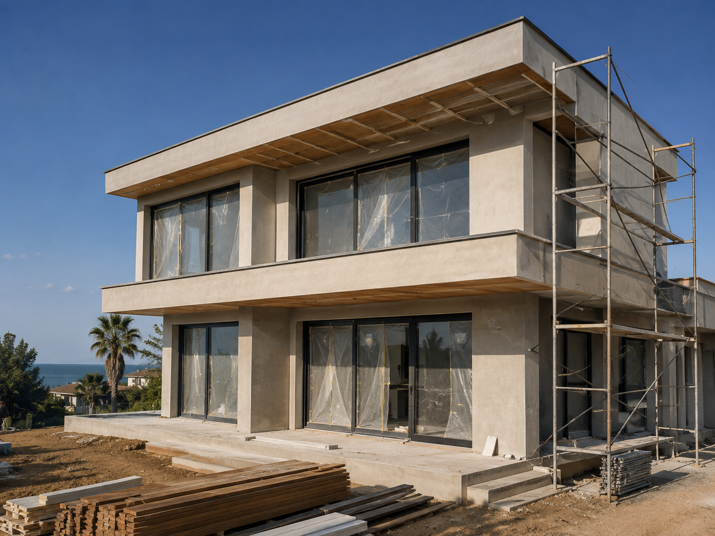 Villa Dış Cephe Şantiyesi