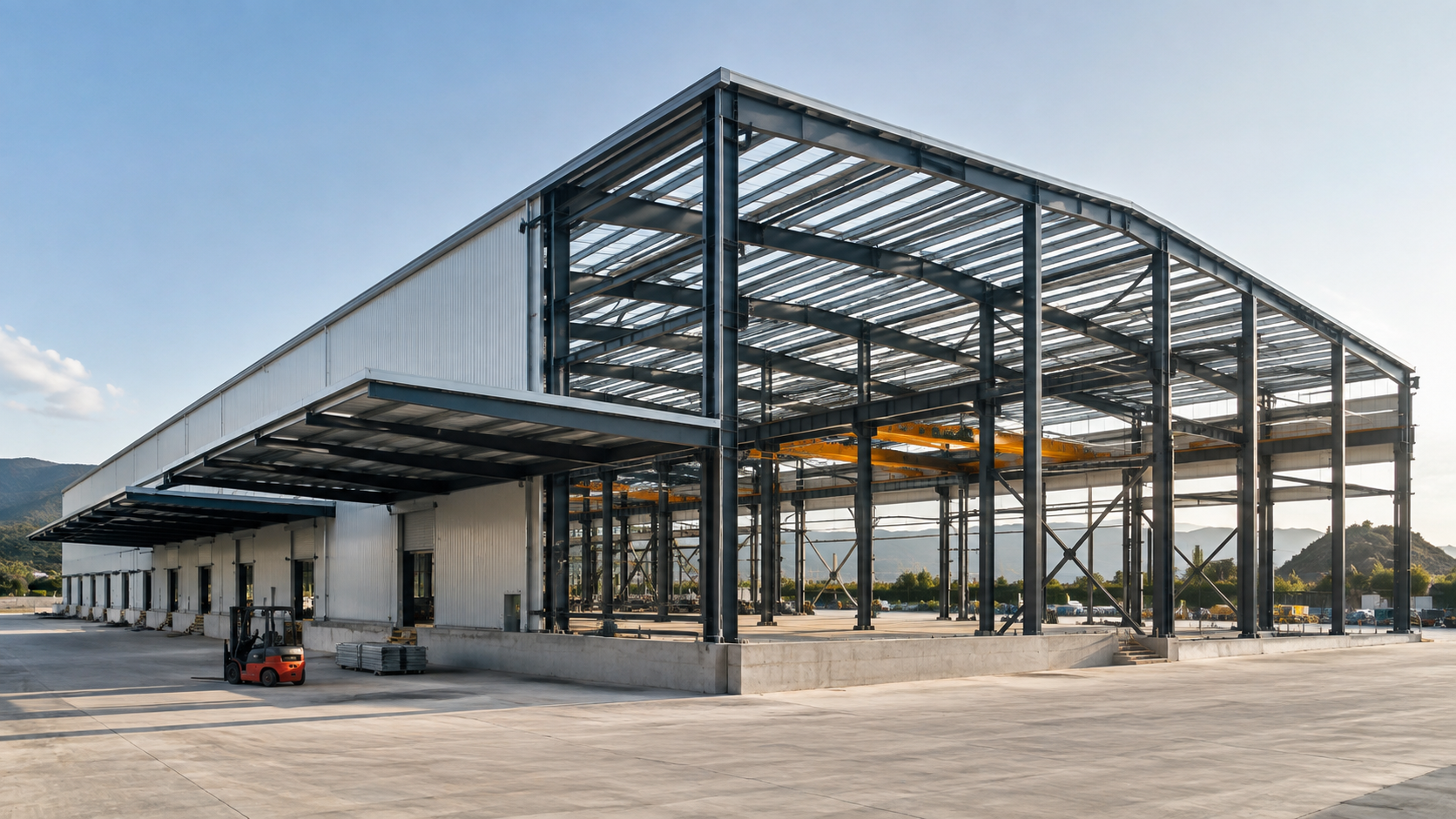 Endüstriyel yapı ve fabrika