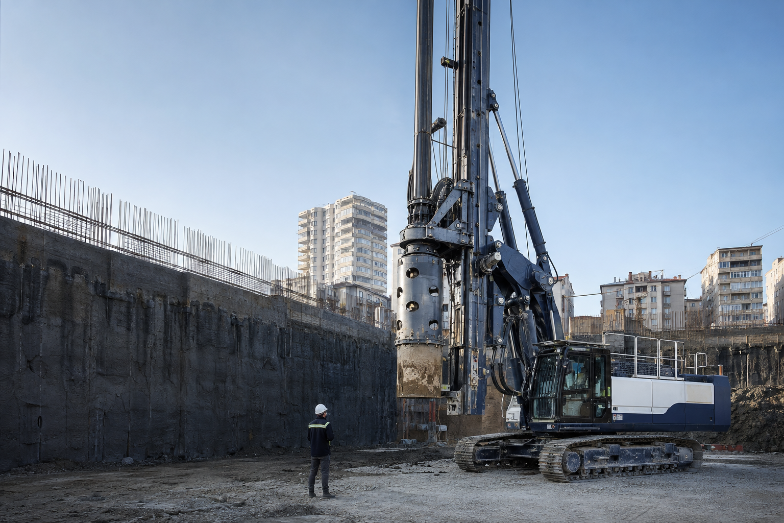 MAIT HR 260 Hidrolik Fore Kazık Makinesi teknik görünümü
